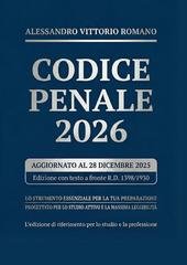 Alessandro Vittorio Romano - Codice Penale 2026 (2026)